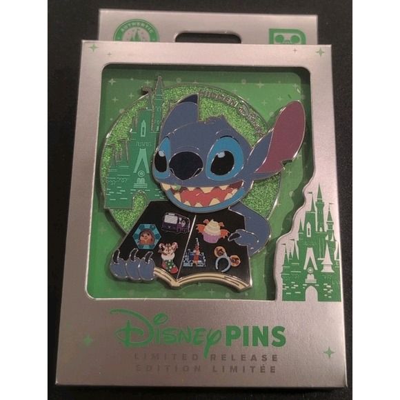 2026 Disney Parks Stitch Hidden Disney Hidden Mickey Mini Jumbo Box Pin NEW